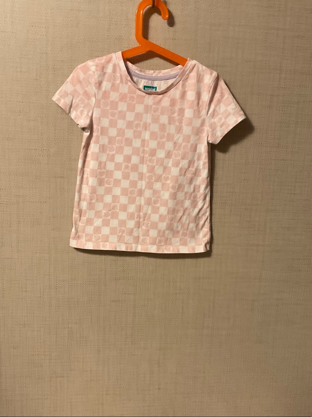 Garanimals Pink Checkerboard Short Sleeve Tee
